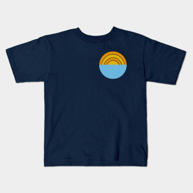 Retro Sunset Graphic Shirt Kids T-Shirt by Katie_w13